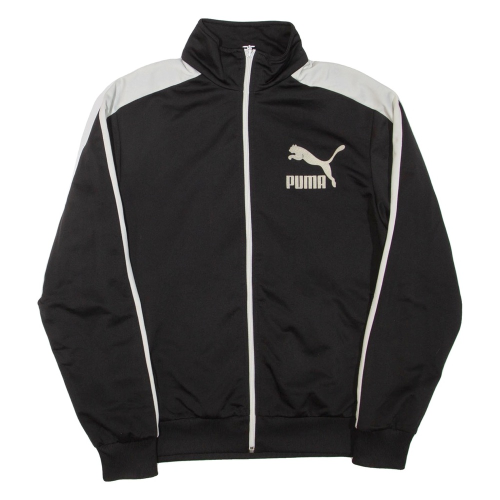 Puma‎ Men's Black and White Zip-Up Sweater